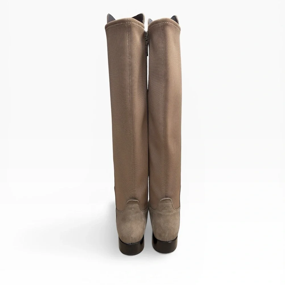 Cole Haan Grand Ambition Huntington OTK Suede Boots Walnut US 7.5 Stretch